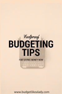 Budgeting Tips for Saving