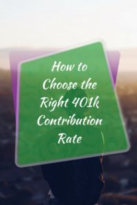 How to Choose the Right 401k Contribution Rate