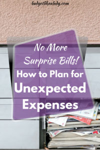 No More Surprise Bills! How to Plan for Unexpected Expenses