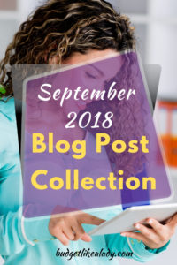 September 2018 Blog Post Collection